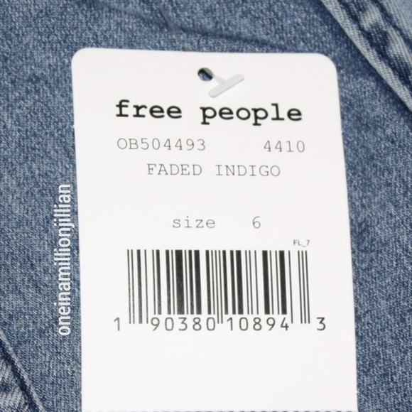 Free People Denim/Jean Mini Skirt Sz - Picture 11 of 11